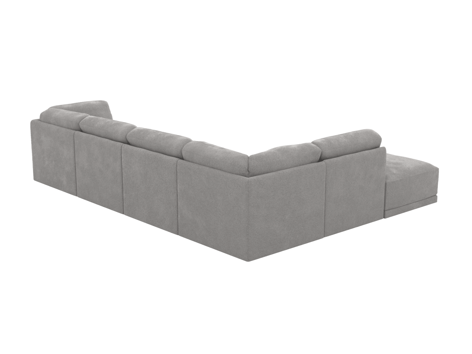 Emily Toorak Pebble Modular Sofa - 6 Seater color Toorak Pebble