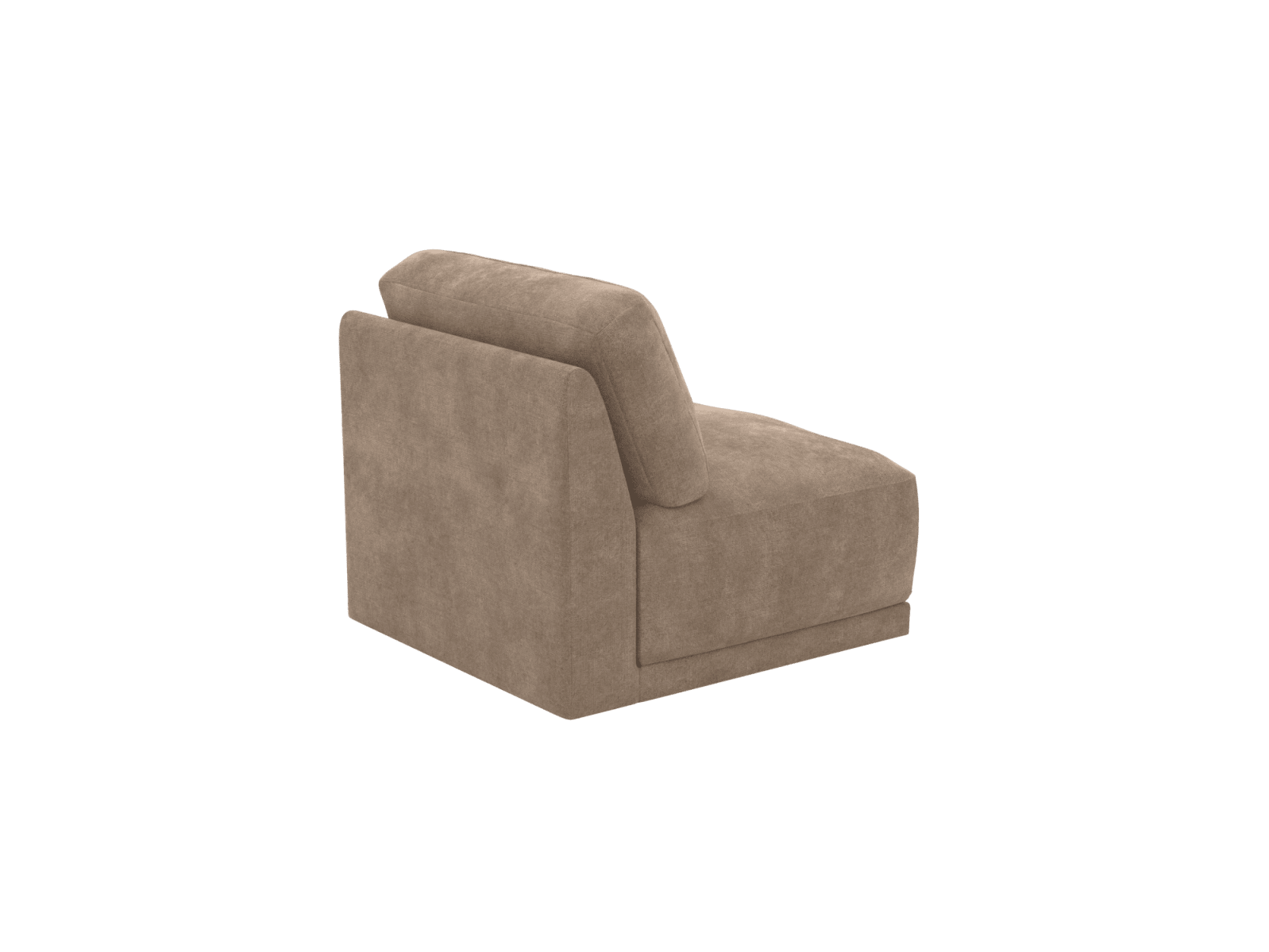 Emily Armless Chair Module Tribute Walnut color Tribute Walnut