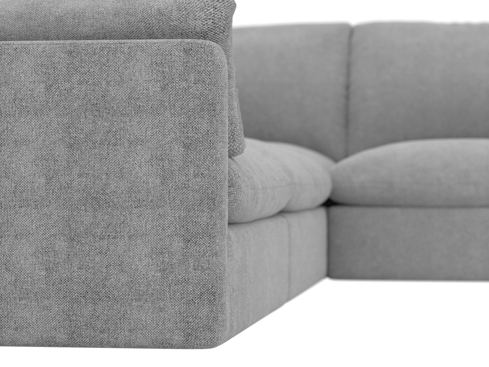 Willow California Slate Corner Sofa - 5 Seater color California Slate