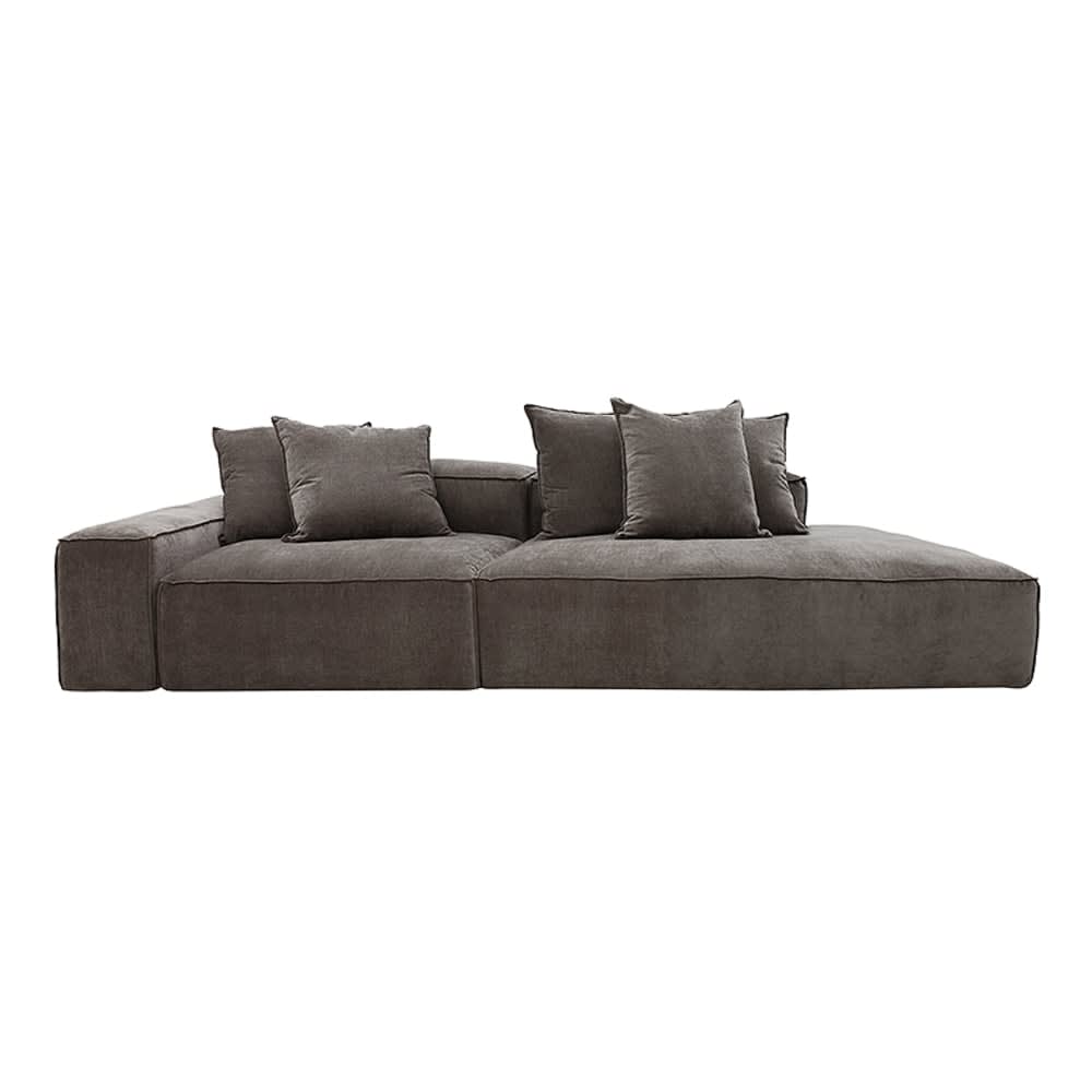 Riley Muse Mink Modular Sofa - 1x Arm, 1x Armless, 1x Right Terminal color Muse Mink