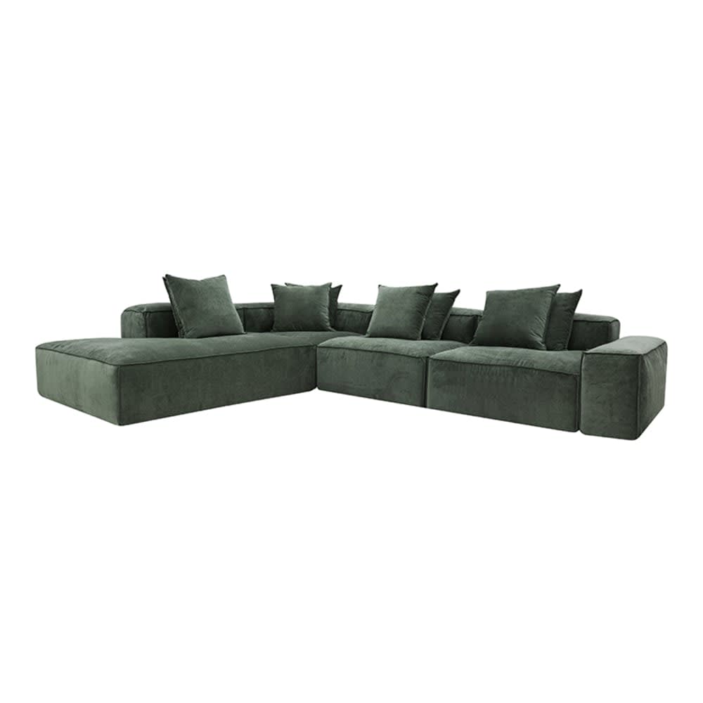 Riley Muse Forest Modular Sofa - Arm, 2x Armless, Corner, Left Terminal color Muse Forest