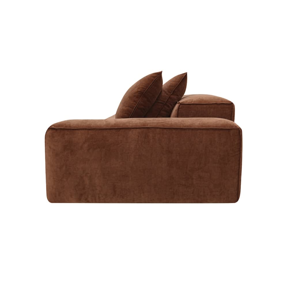 Riley Muse Rust Modular Sofa - 1x Arm, 3x Armless, 1x Left Terminal color Muse Rust