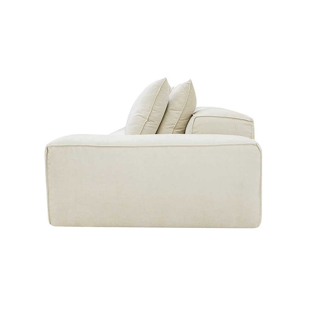 Riley Muse Flax Modular Sofa - 1x Arm, 1x Armless, 1x Left Terminal color Muse Flax