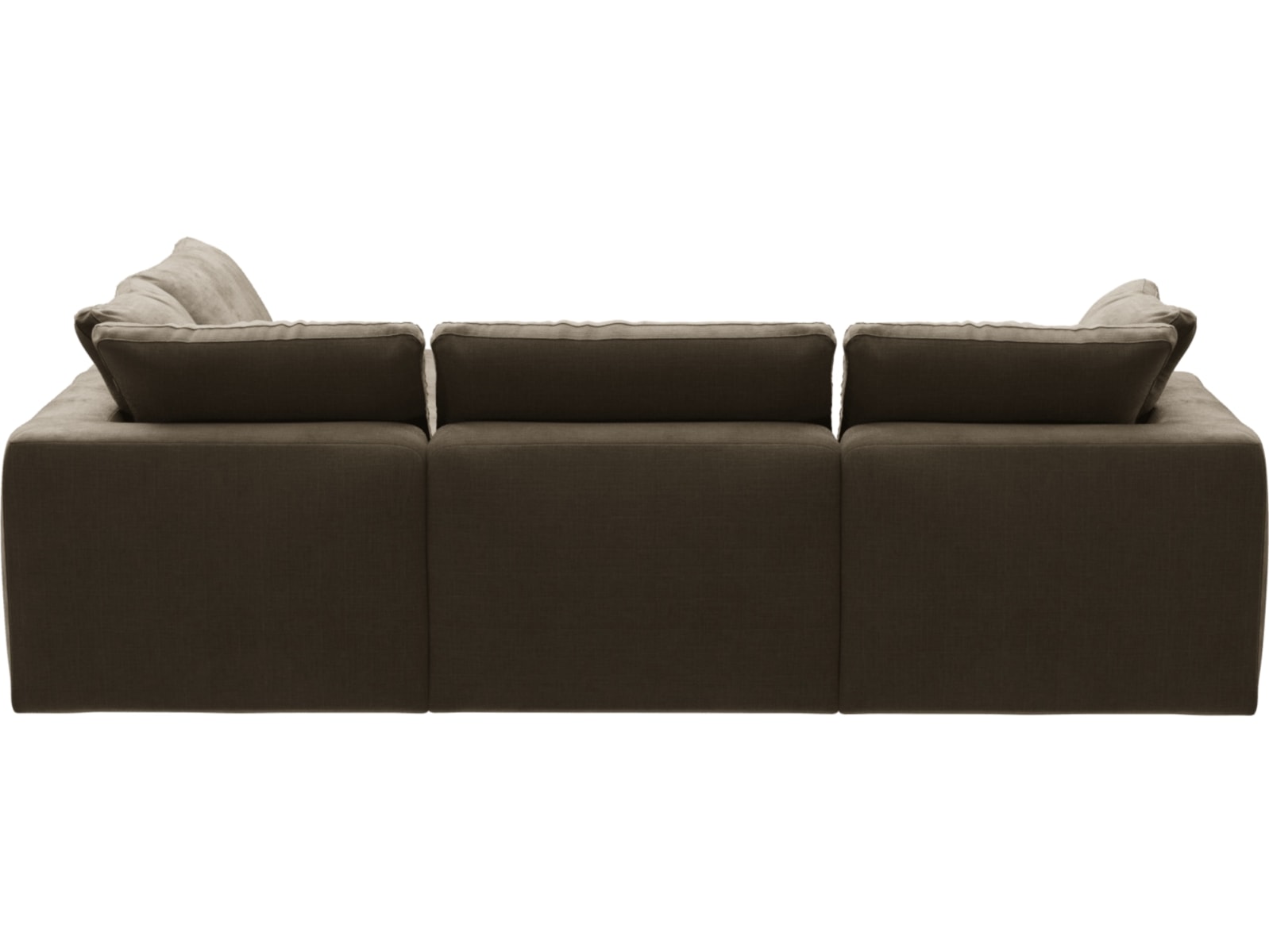 Cloud Tribute Walnut Modular Sofa - 5 Piece color Tribute Walnut