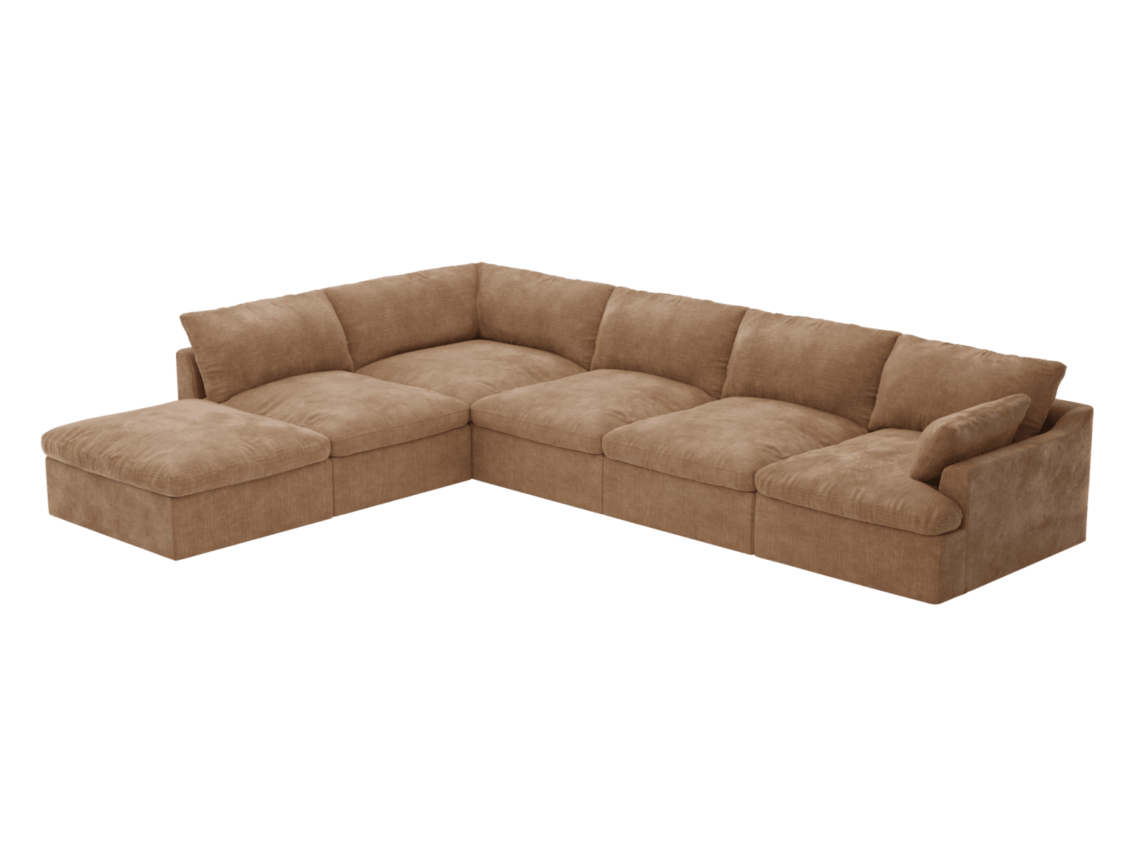 Retreat Tribute Chestnut Modular Sofa - 6 Seater LAF Terminal color Tribute Chestnut