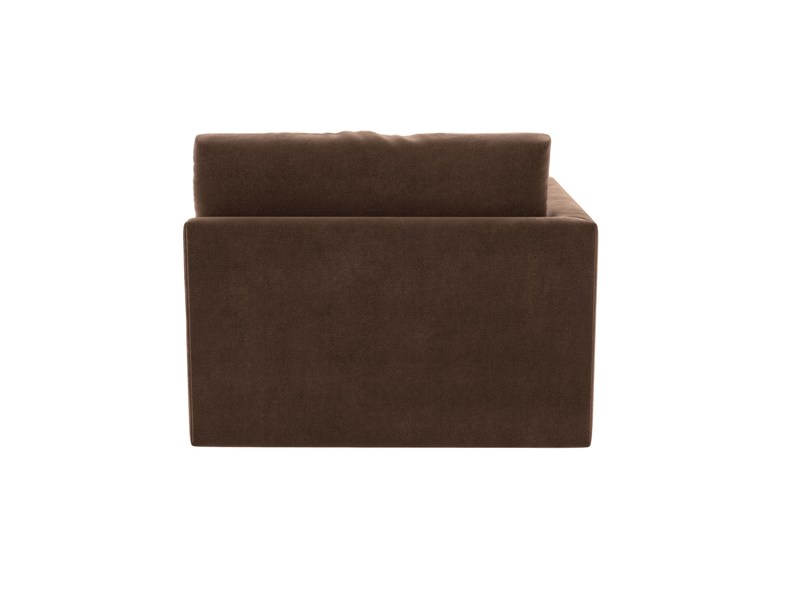 Haven Muse Chocolate Left Arm Facing Sofa Module color Muse Chocolate