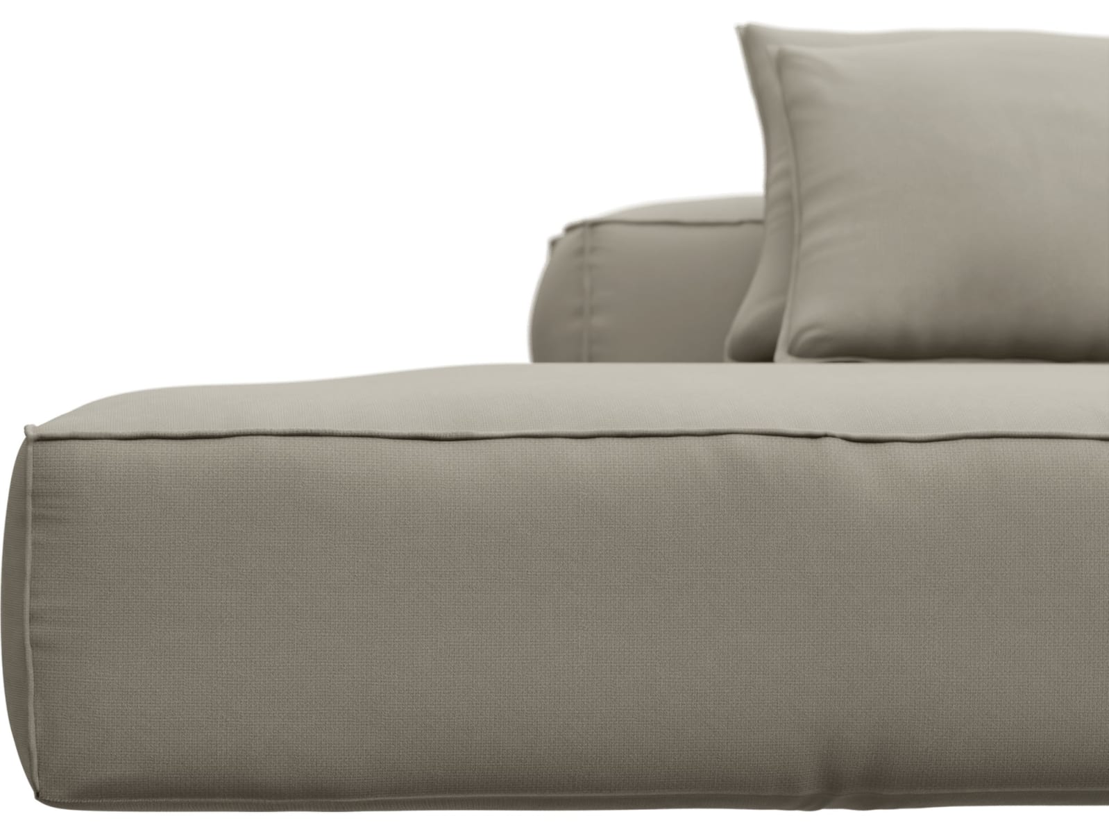 Riley Plaza Natural Modular Sofa - 1x Arm, 1x Armless, 1x Left Terminal color Plaza Natural