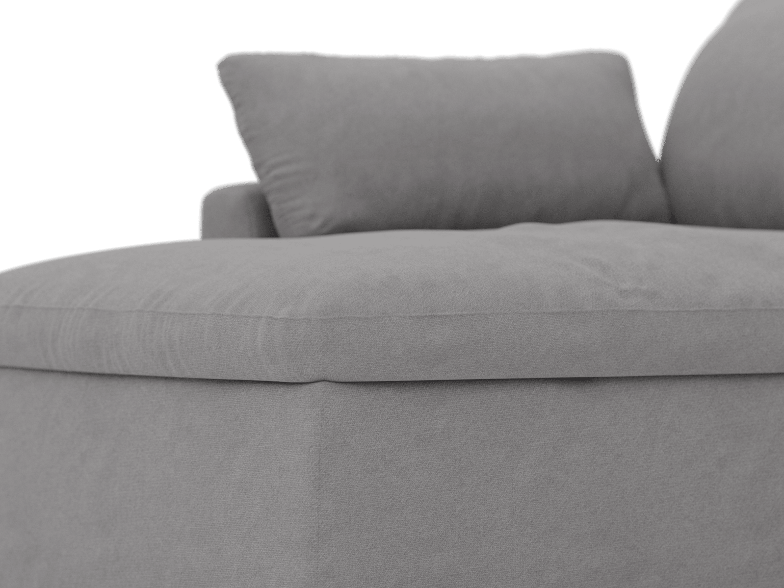 Retreat View Steel Chaise Sofa Left Arm Facing color View Steel