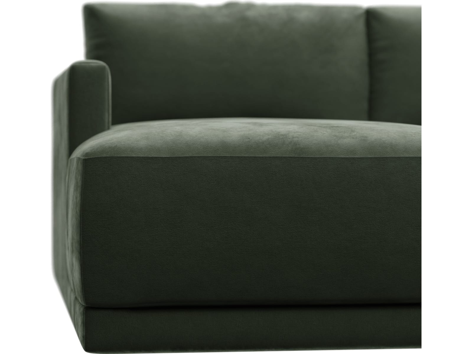 Haven Apt Muse Forest Chaise Sofa color Muse Forest