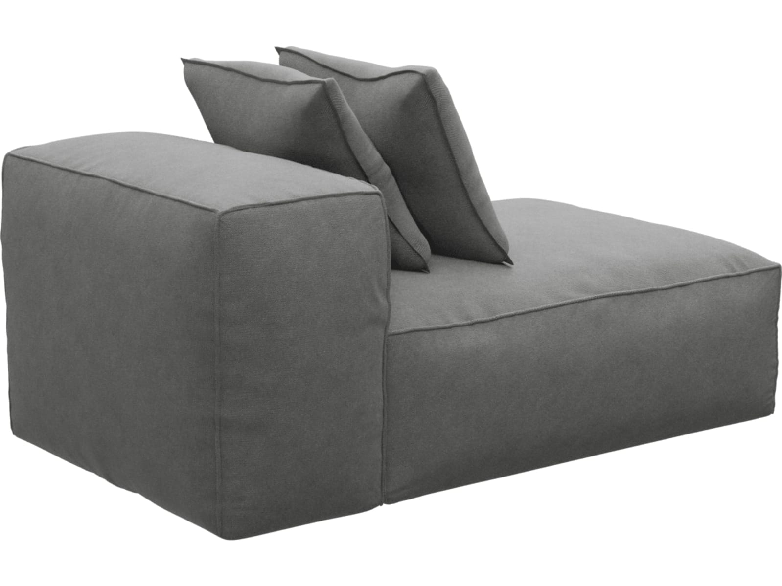 Riley Maya Flint Chaise Sofa Module color Maya Flint