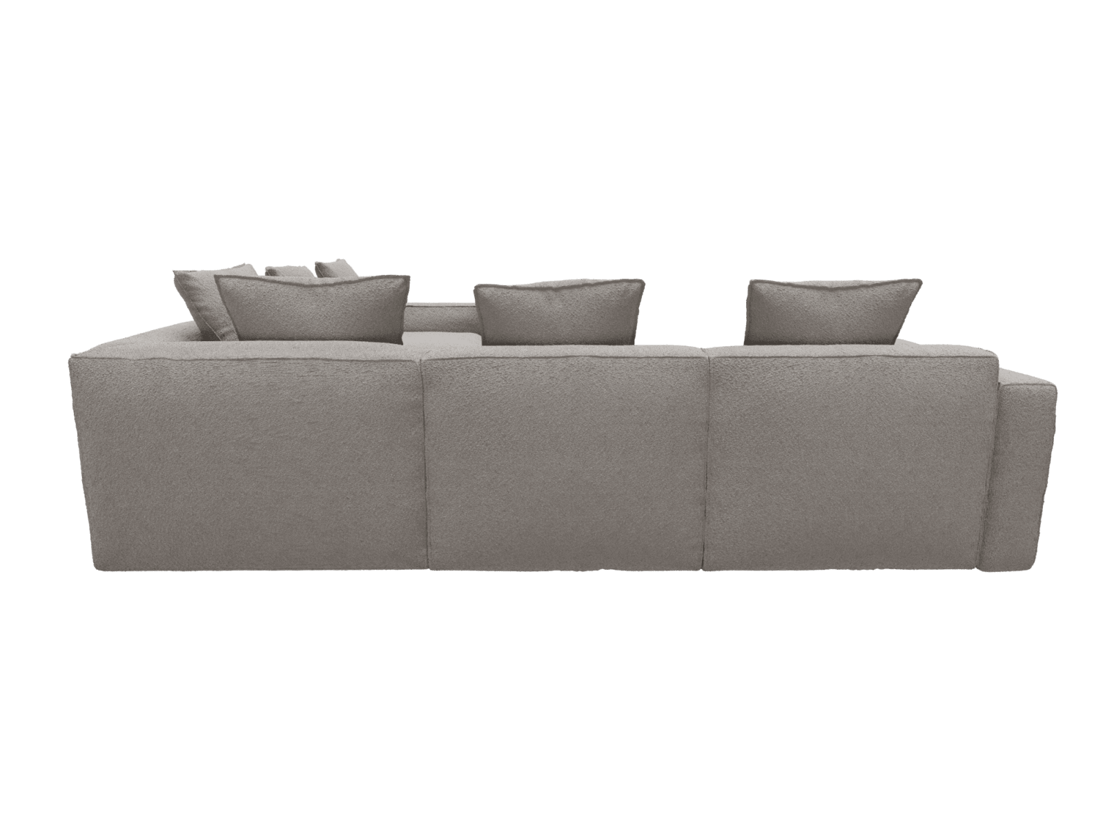 Riley Apt Boucle Pumice Corner Sofa - 5 Seater color Boucle Pumice