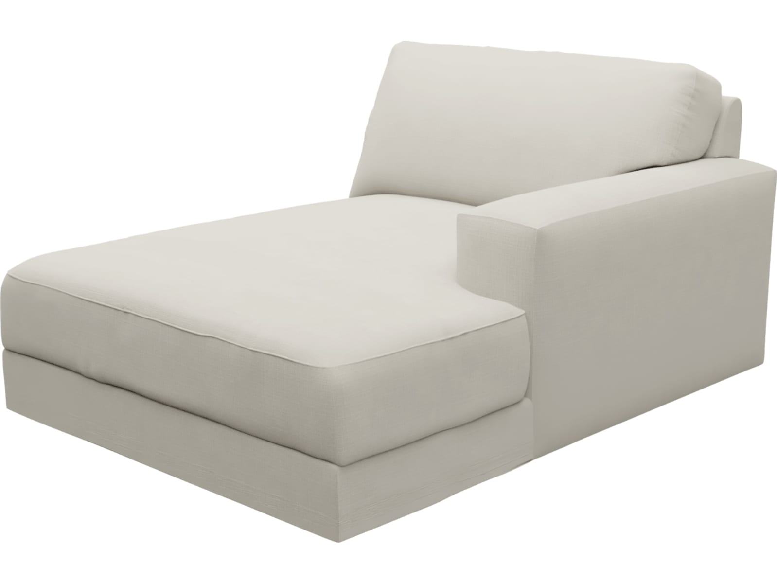 Monica Toorak Pearl Right Arm Facing Chaise Module color Toorak Pearl