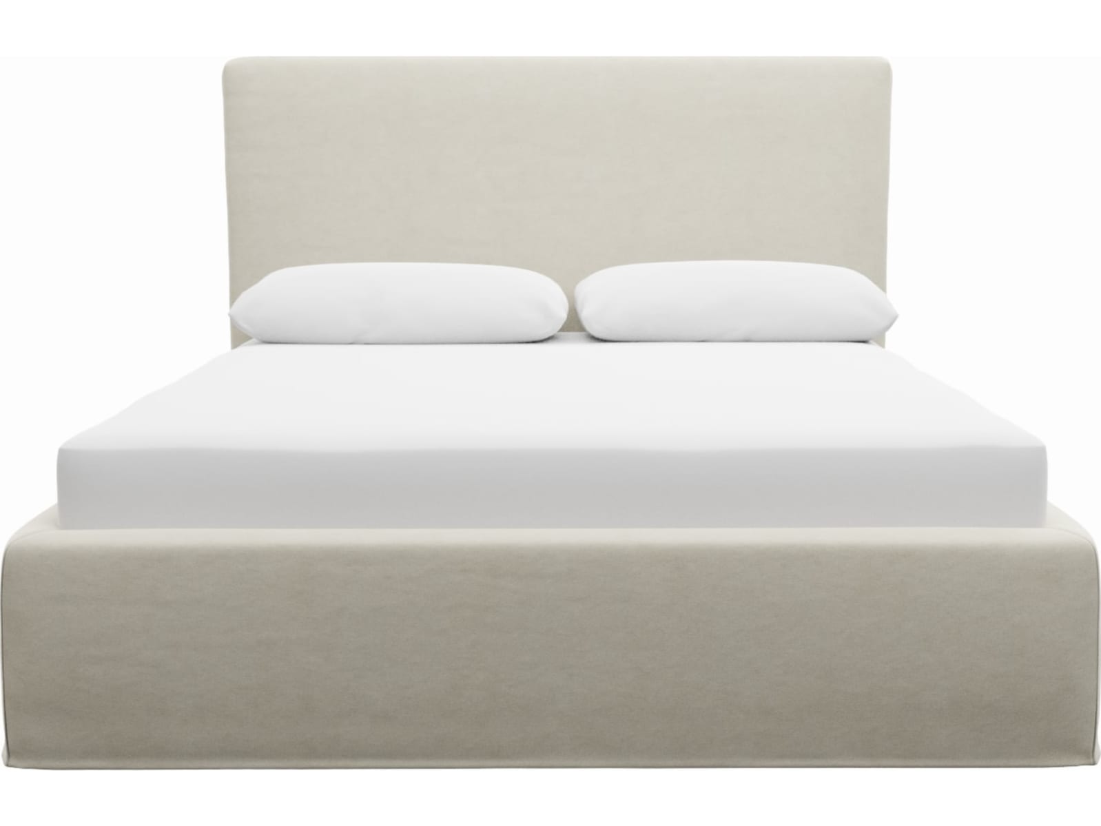 Willow Gas Lift Bed Muse Flax color Muse Flax