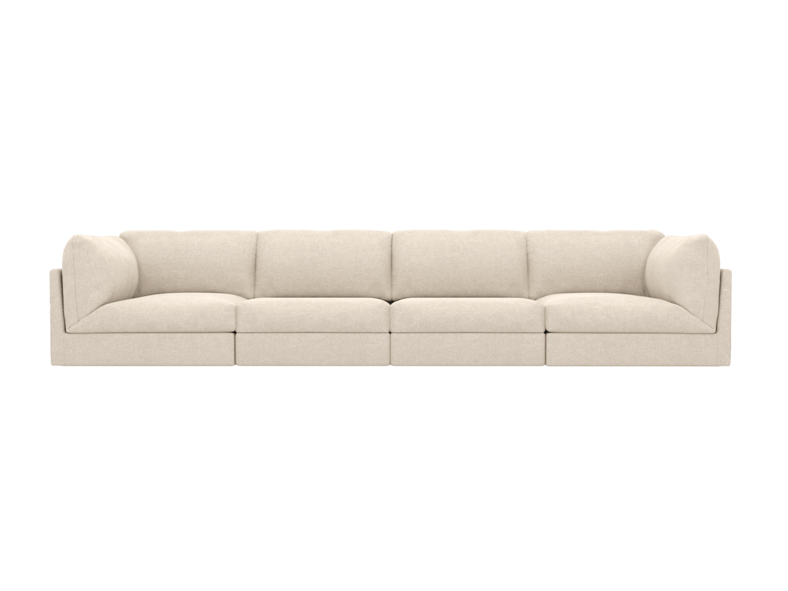 Finley Tribute Shell Modular Sofa - 4 Seater color Tribute Shell