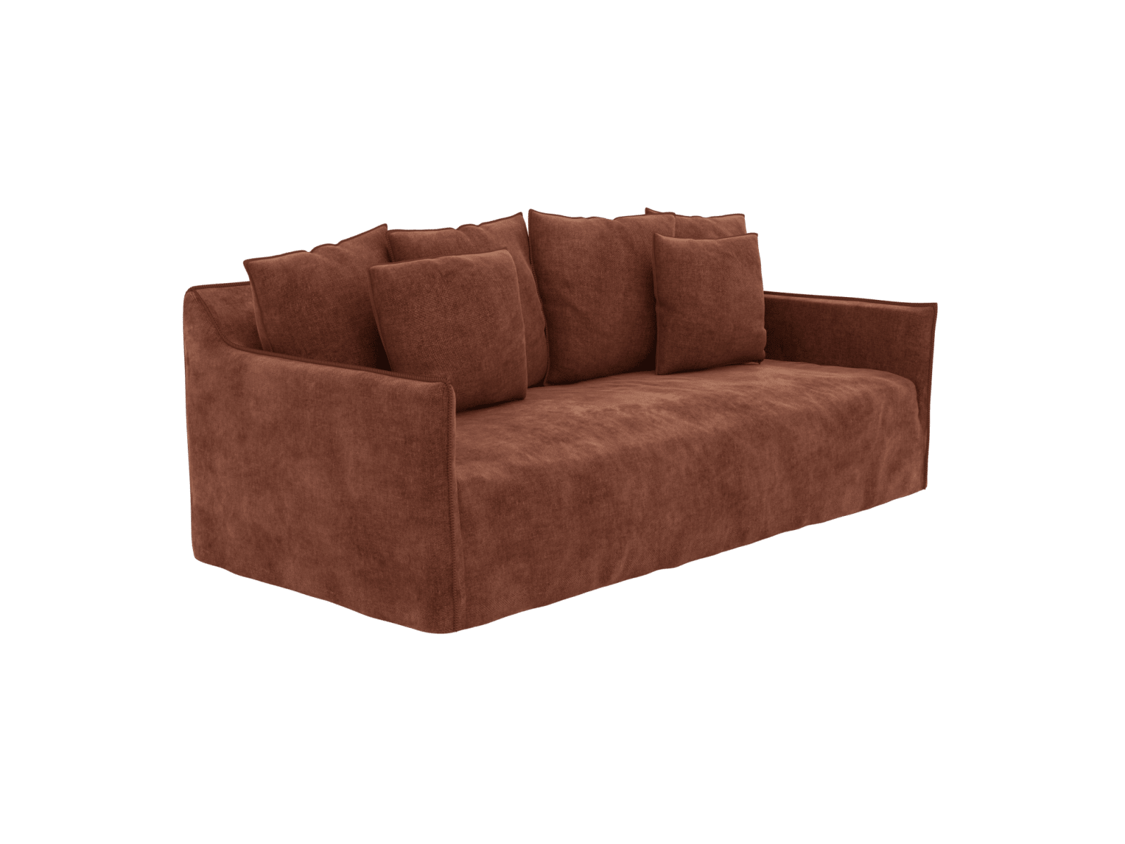 Como Muse Rust Sofa -  3 Seater color Muse Rust