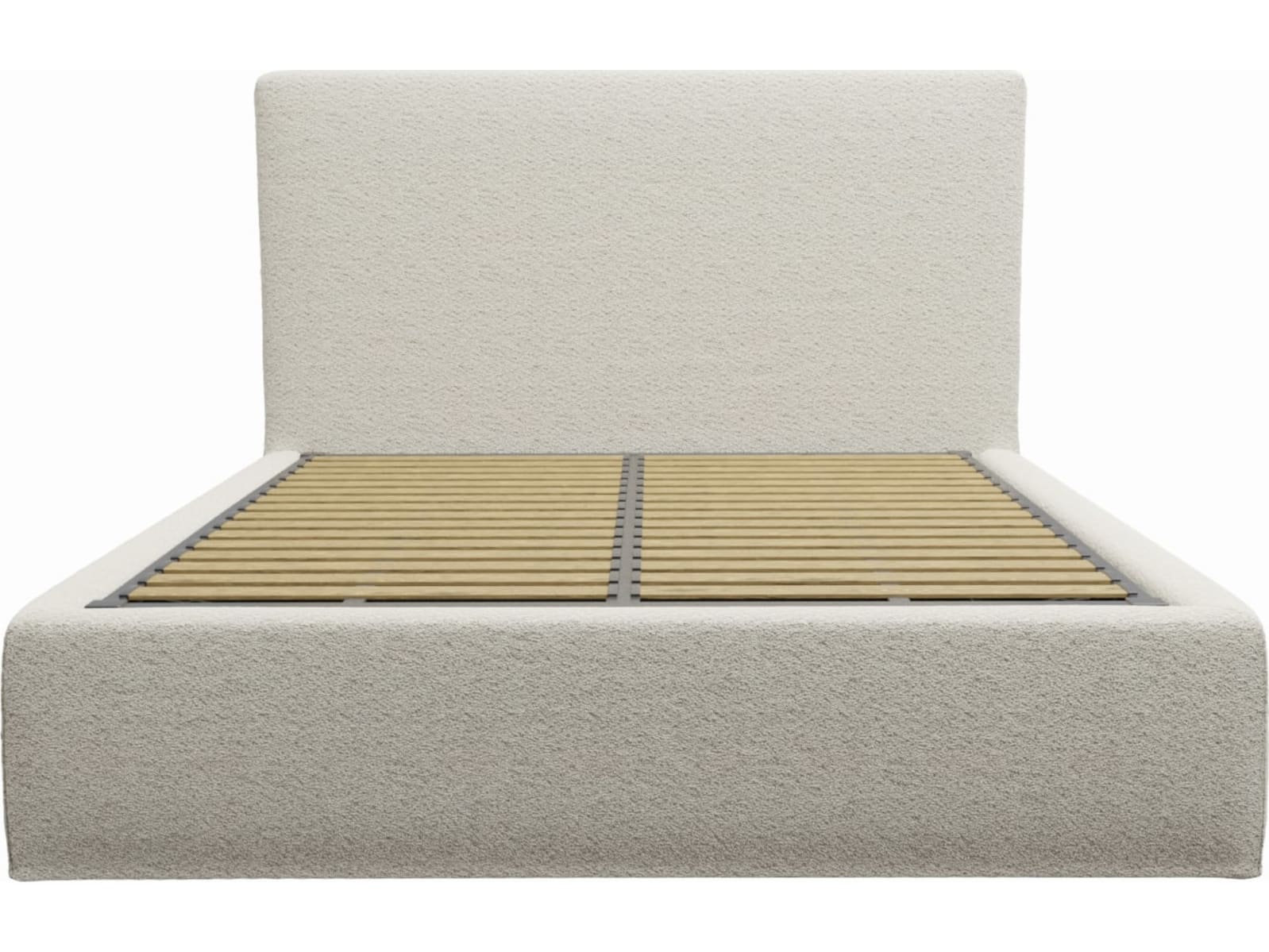 Willow Gas Lift Bed Boucle Ivory color Boucle Ivory