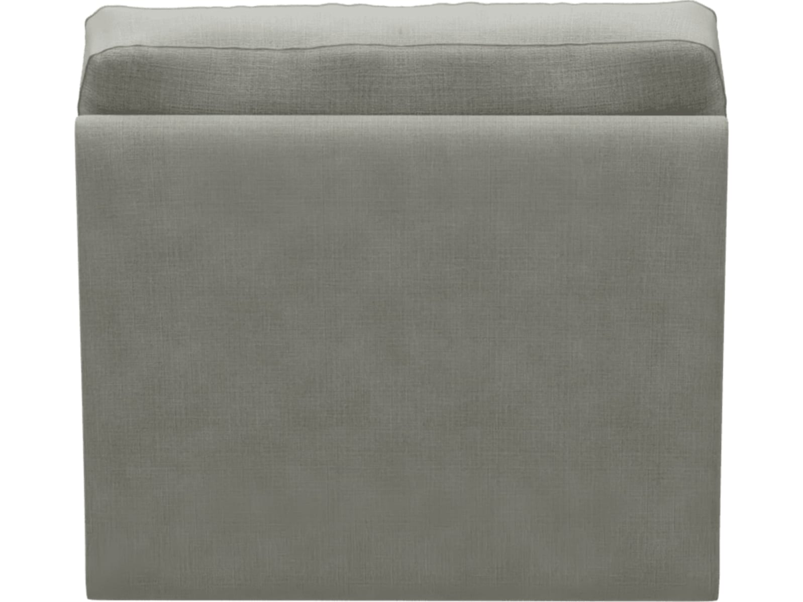 Monica Toorak Pebble Armless Sofa Chair Module color Toorak Pebble