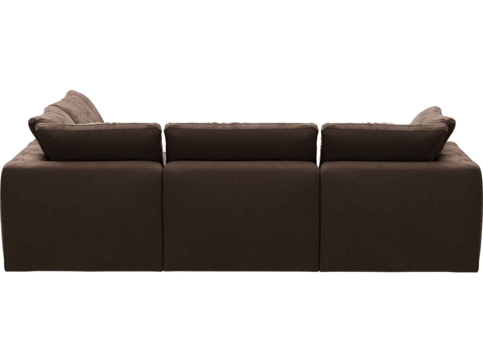 Cloud Muse Chocolate Modular Sofa - 4 Piece color Muse Chocolate
