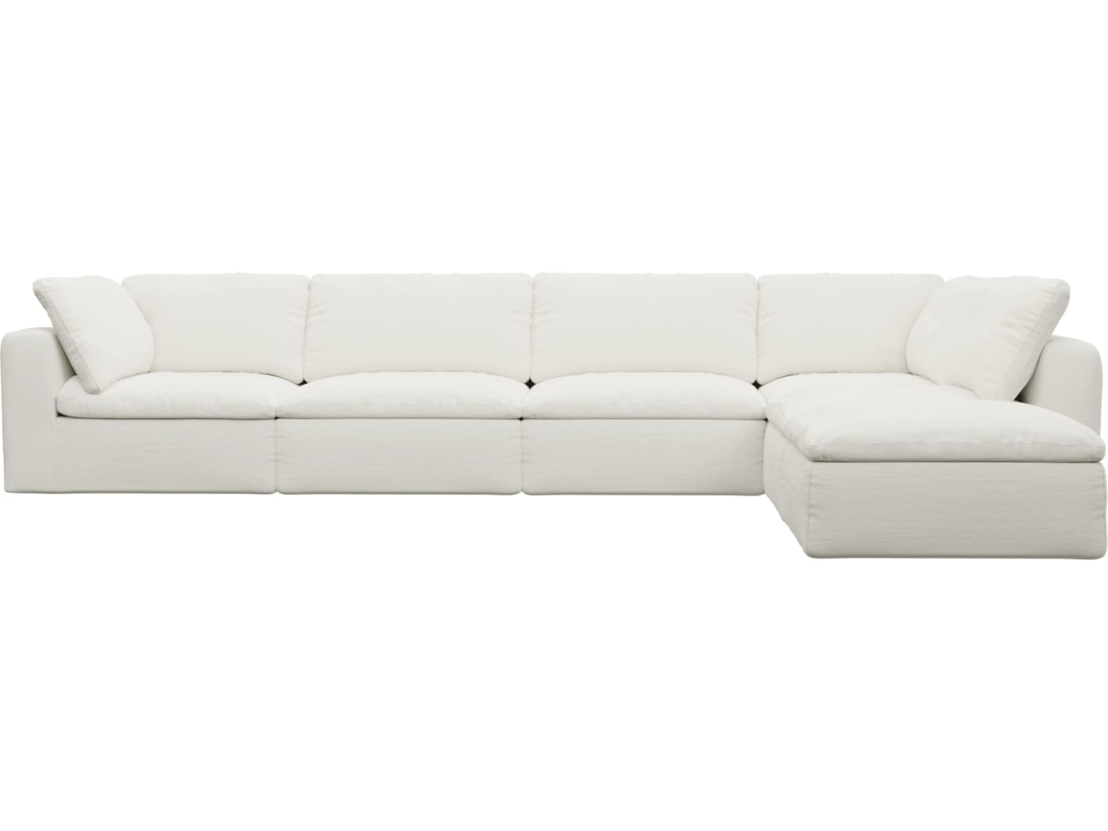 Cloud Deep Tribute Shell Modular Sofa - 6 Piece color Tribute Shell