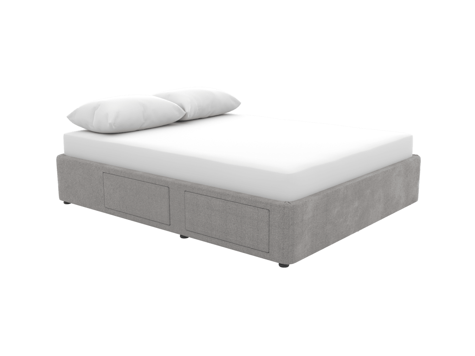 Zenith Storage Drawer Bed Base Toorak Pebble color Toorak Pebble