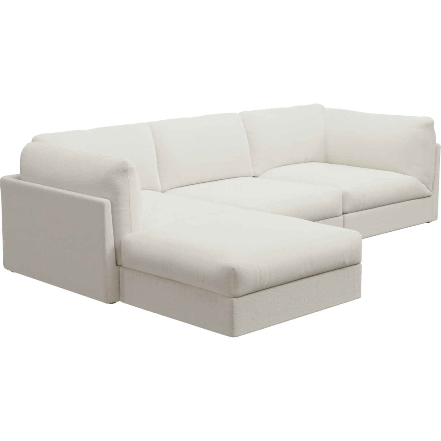 Finley Tribute Shell Modular Sofa - 3 Seater and Ottoman color Tribute Shell