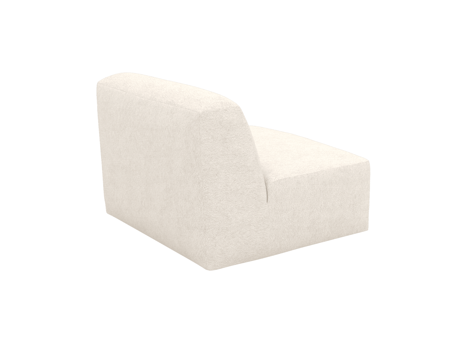 Copenhagen Noa Fog Armless Chair Sofa Module color Noa Fog