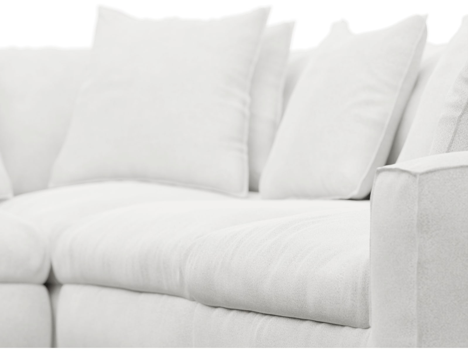 Tully Noa Fog Modular Sofa - 5 Piece color Noa Fog