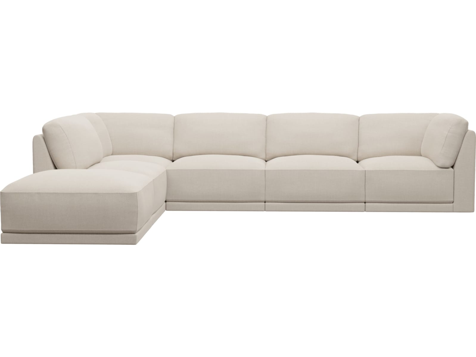 Emily Modular Sofa Santa Fe Sand - 6 Piece color Santa Fe Sand