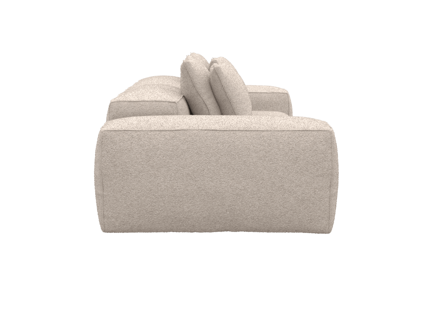 Riley Boucle Pumice 2 Seater Modular Sofa color Boucle Pumice