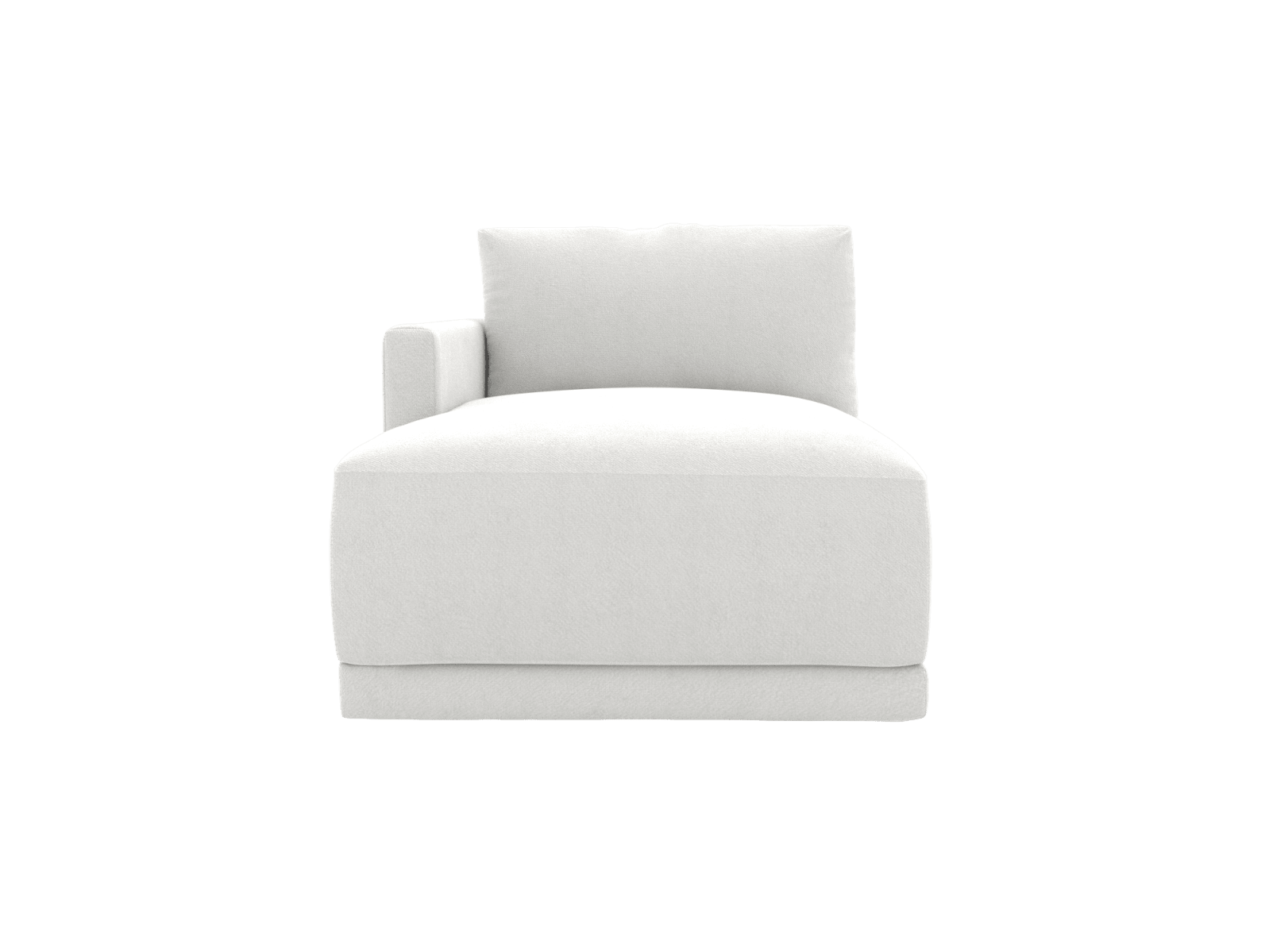 Haven Muse Frost Left Arm Facing Chaise Sofa Module color Muse Frost