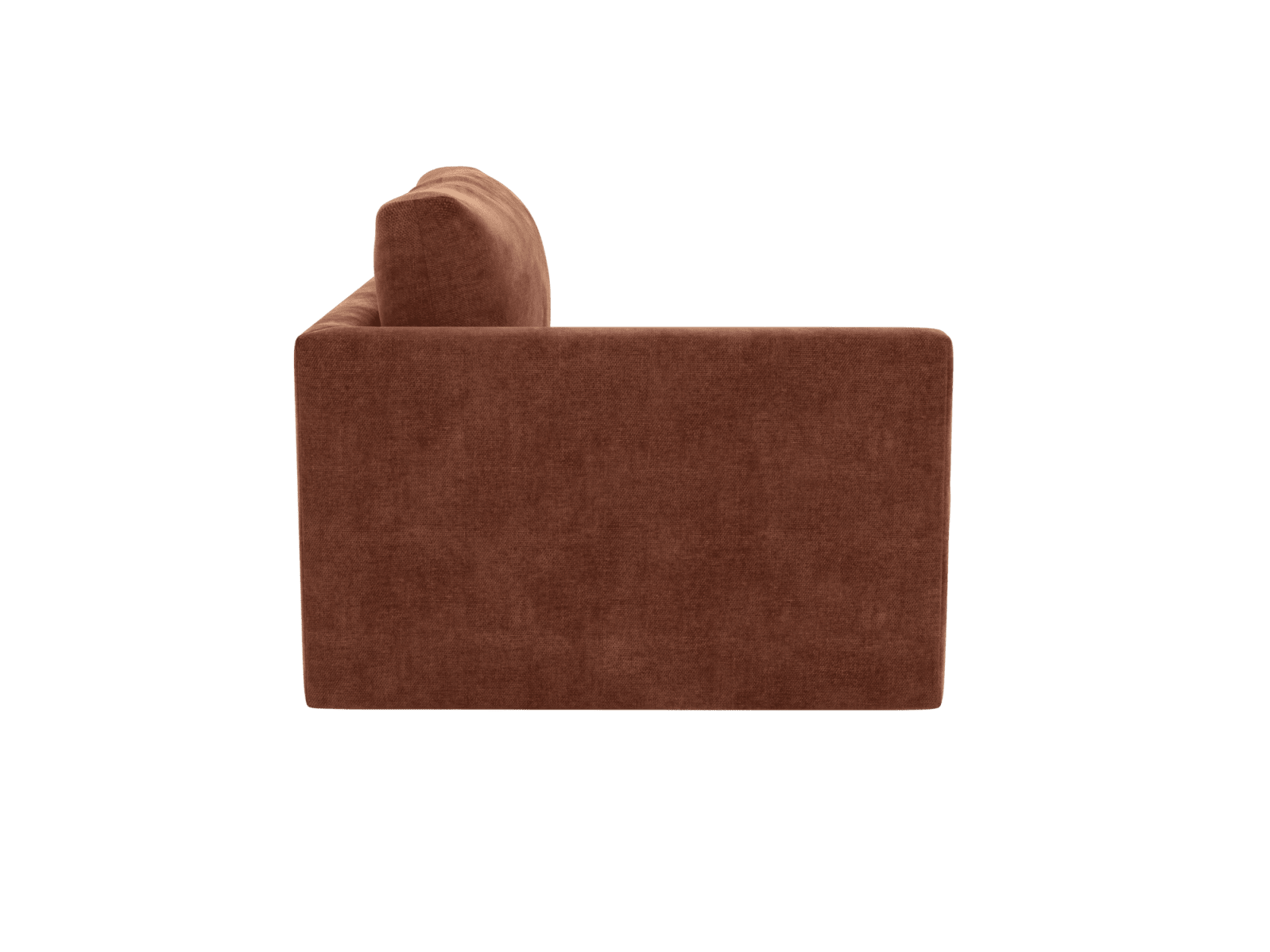 Haven Muse Rust Left Arm Facing Sofa Module color Muse Rust