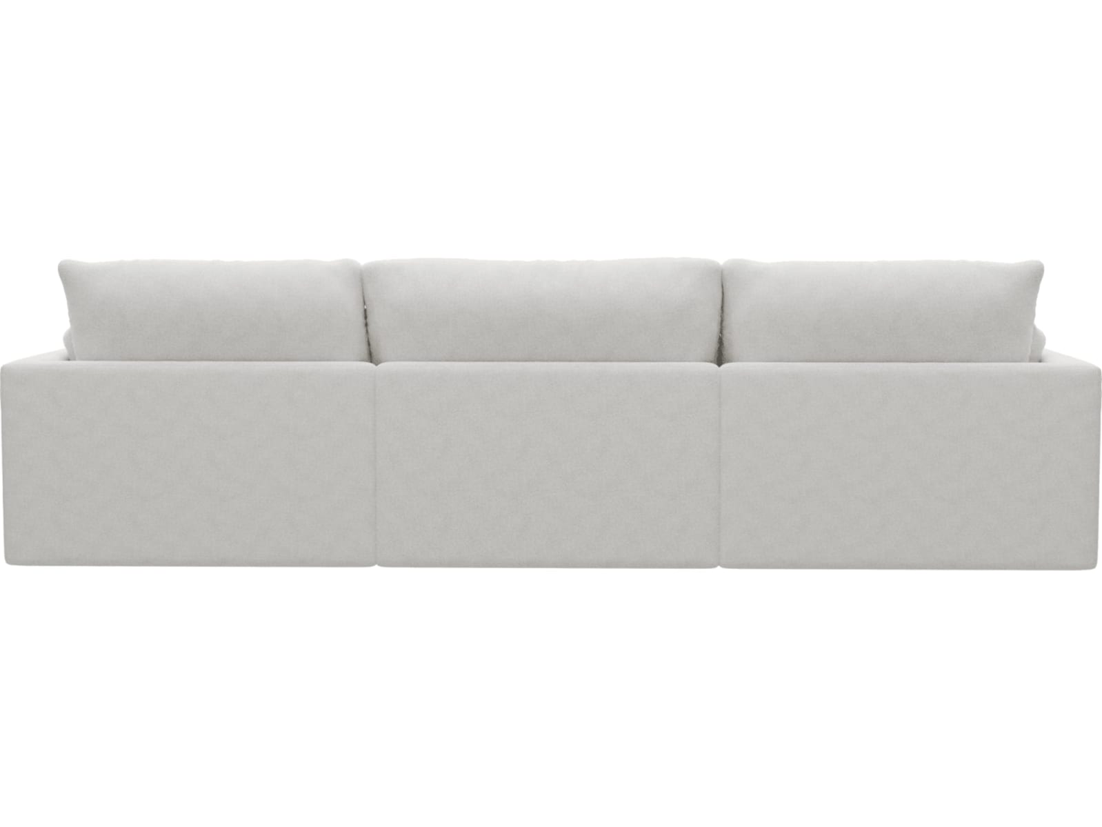 Willow Noa Fog Chaise Sofa - 3 Seater color Noa Fog