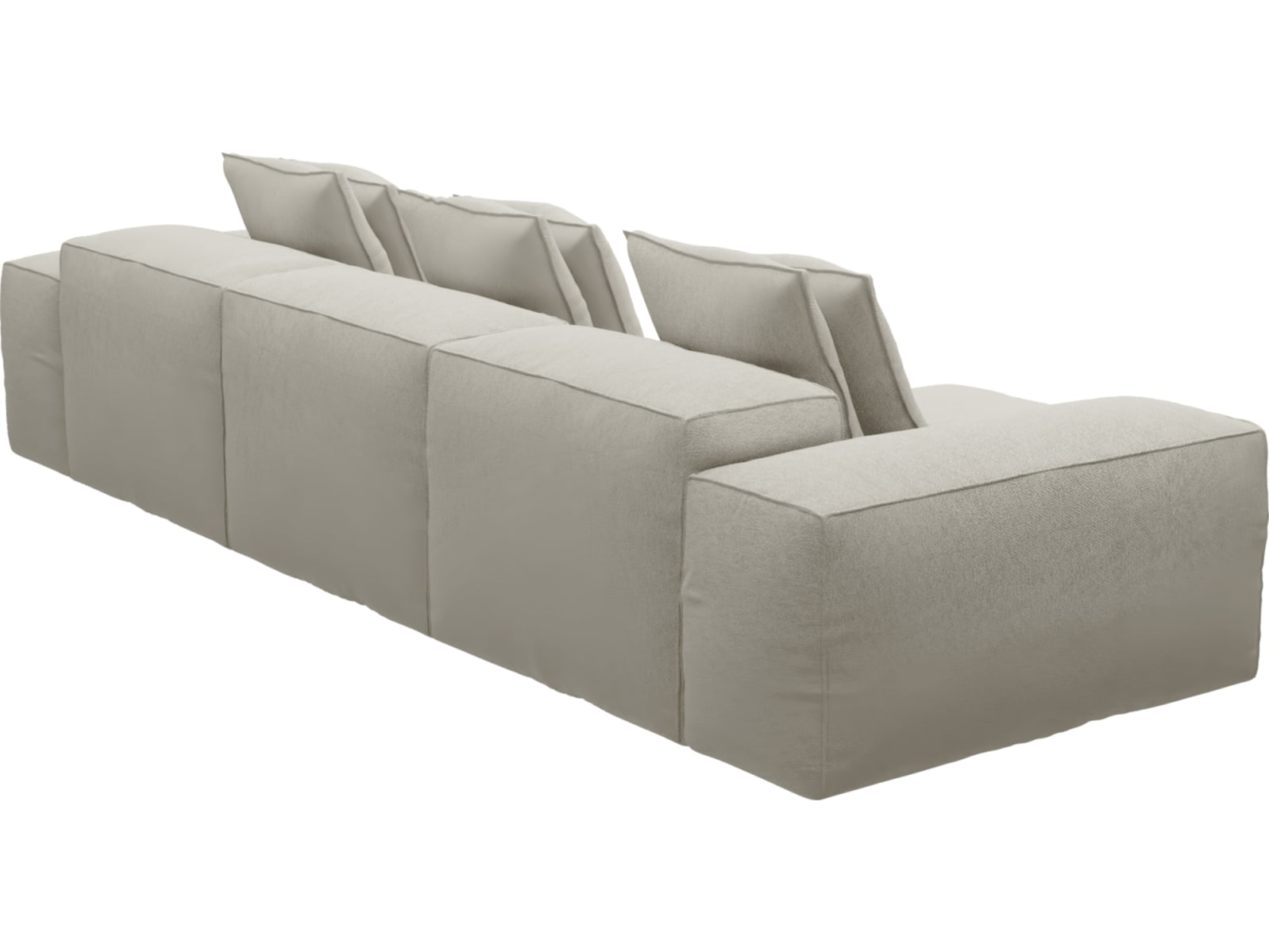 Riley Noa Desert Modular Sofa - 3 Seater Chaise color Noa Desert