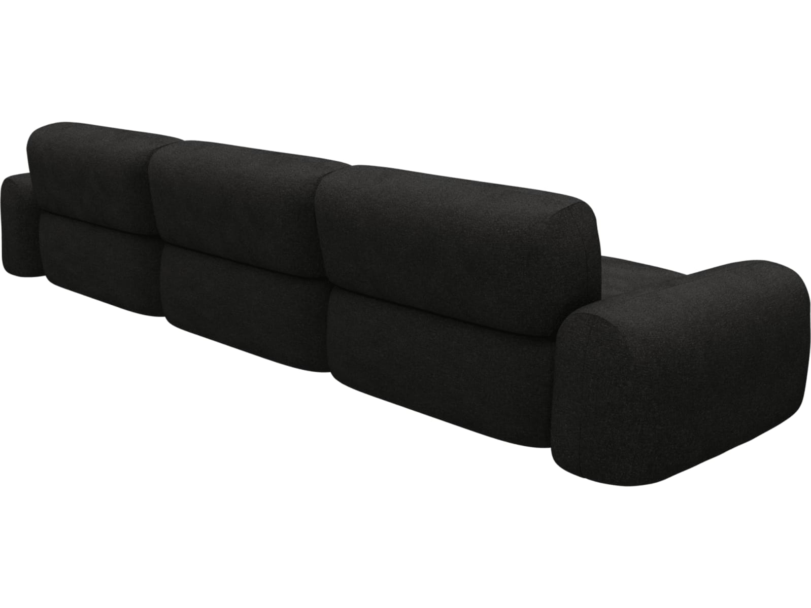 Beckett California Charcoal Modular Sofa - 3 Seater color California Charcoal