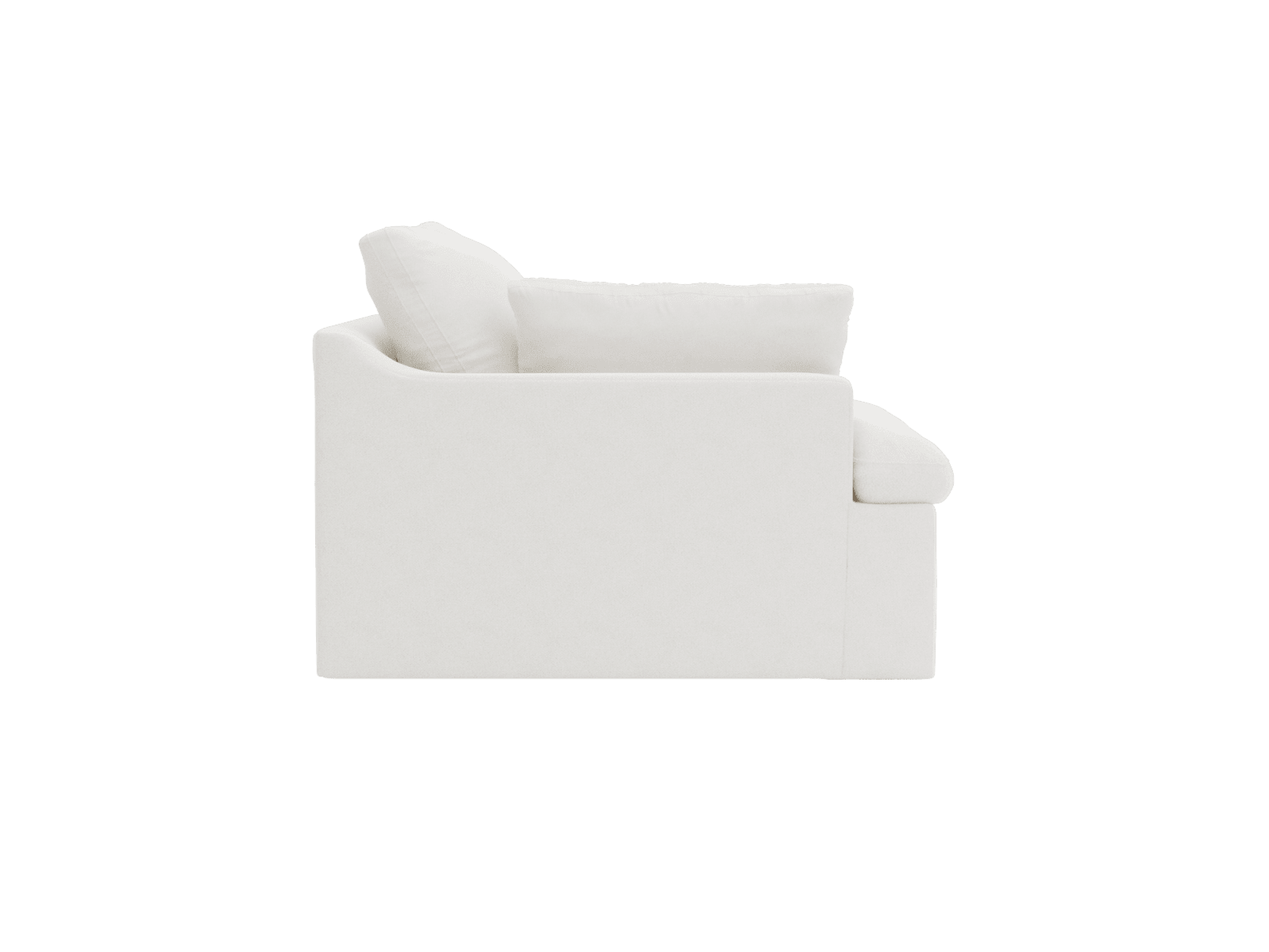 Retreat Noa Fog 1 Seat Left Arm Facing Sofa Module color Noa Fog