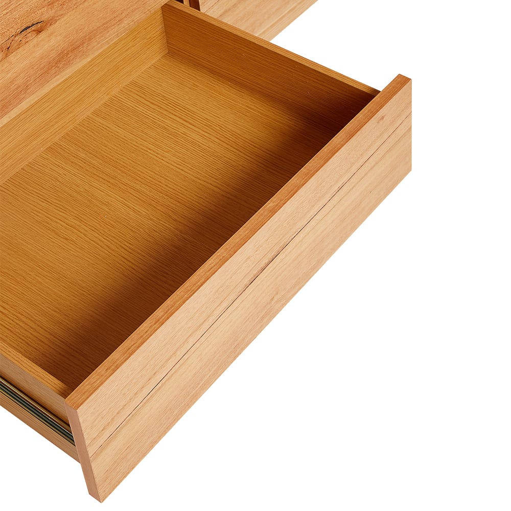 Bellambi Natural Messmate Dresser - 6 Drawer color Natural