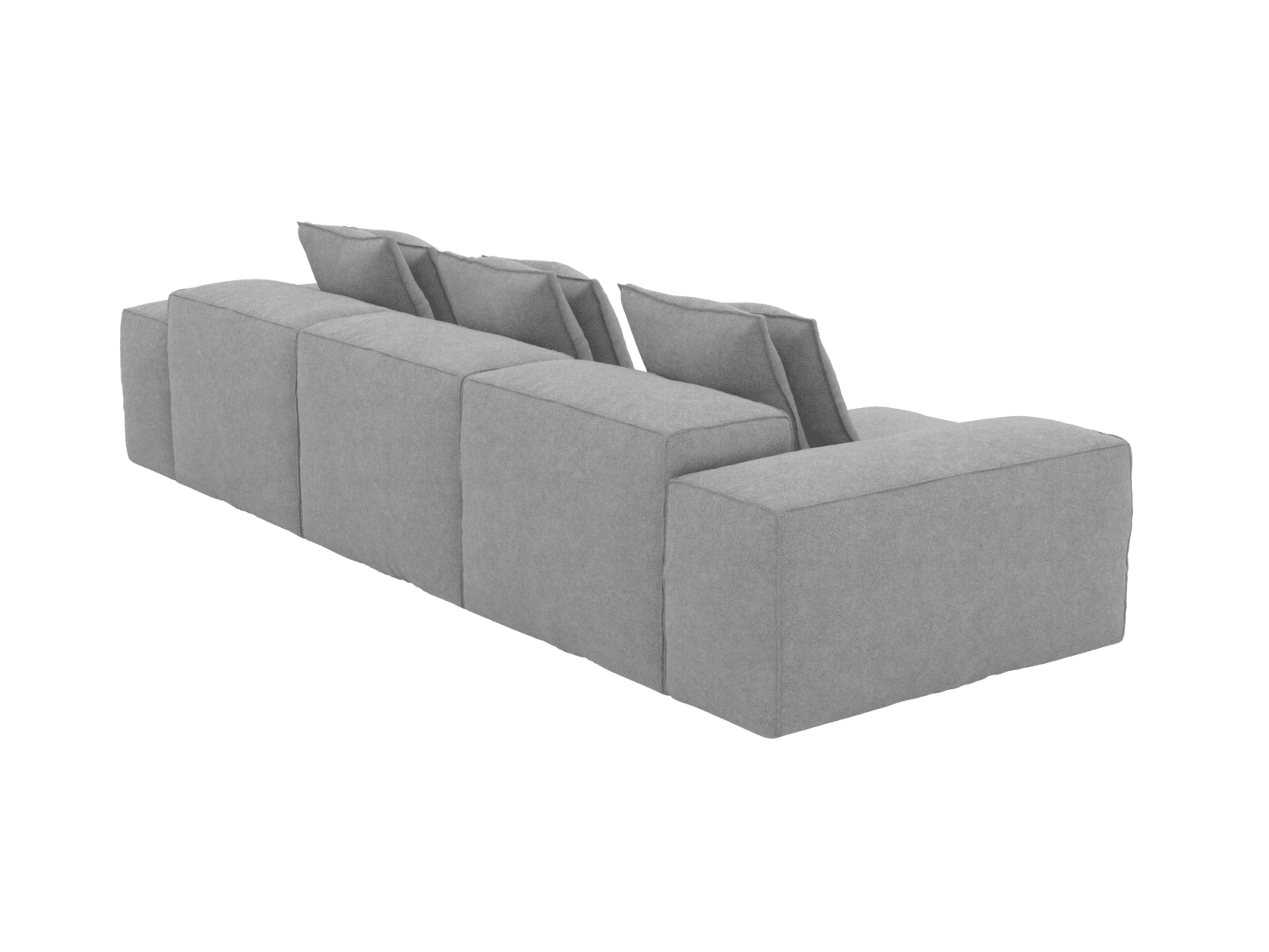 Riley California Slate Modular Chaise Sofa - 3 Seater color California Slate