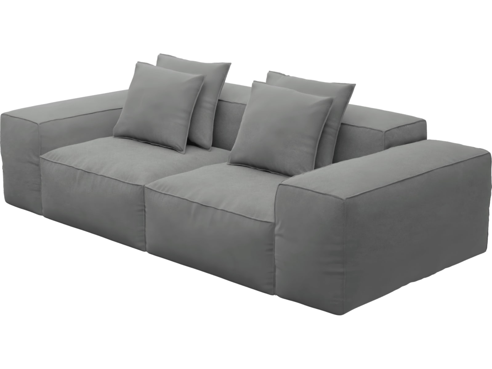 Riley Maya Flint Modular Sofa - 2 Seater color Maya Flint