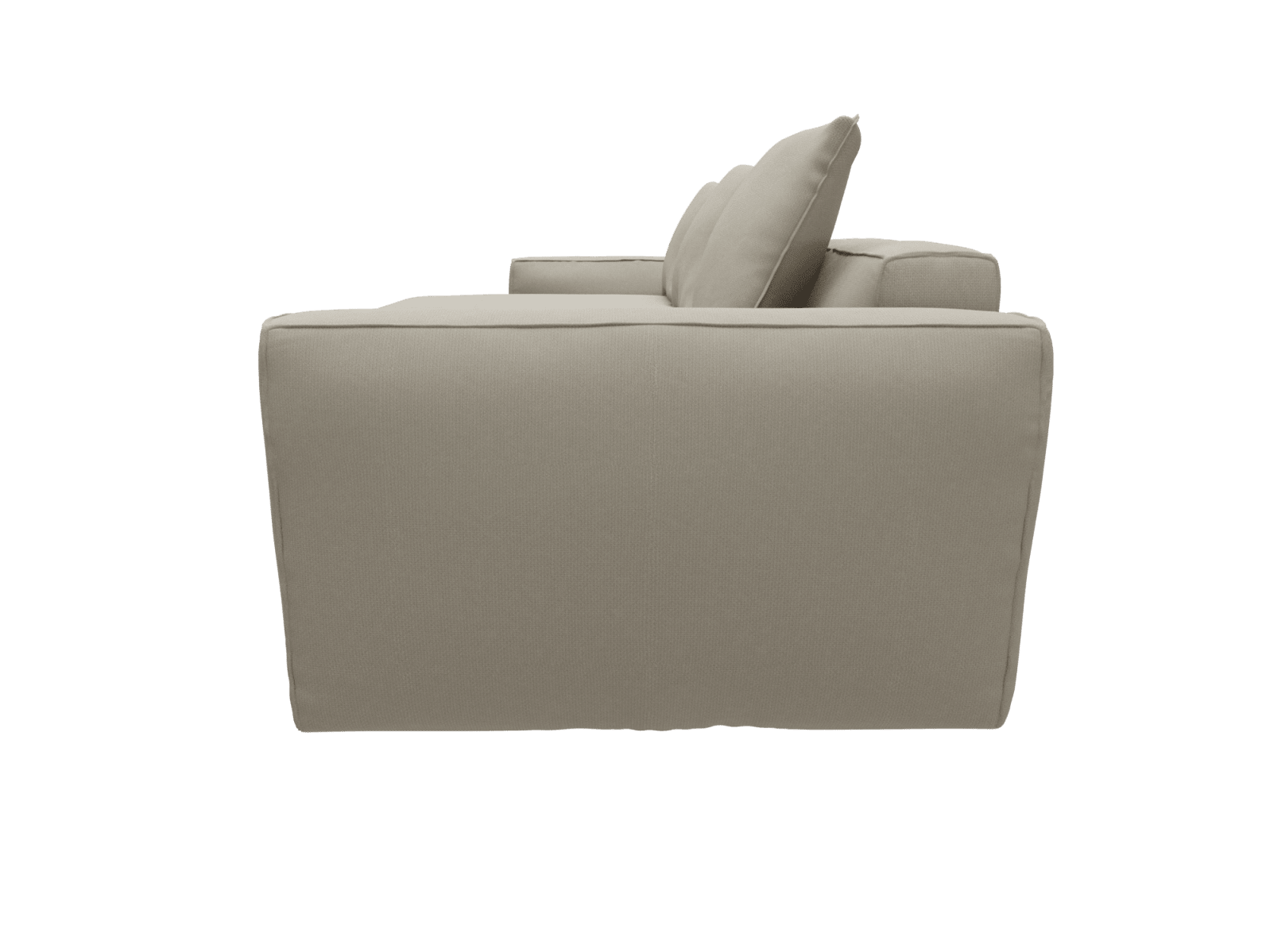 Riley Apt Plaza Natural Sofa - 3 Seater Chaise color Plaza Natural