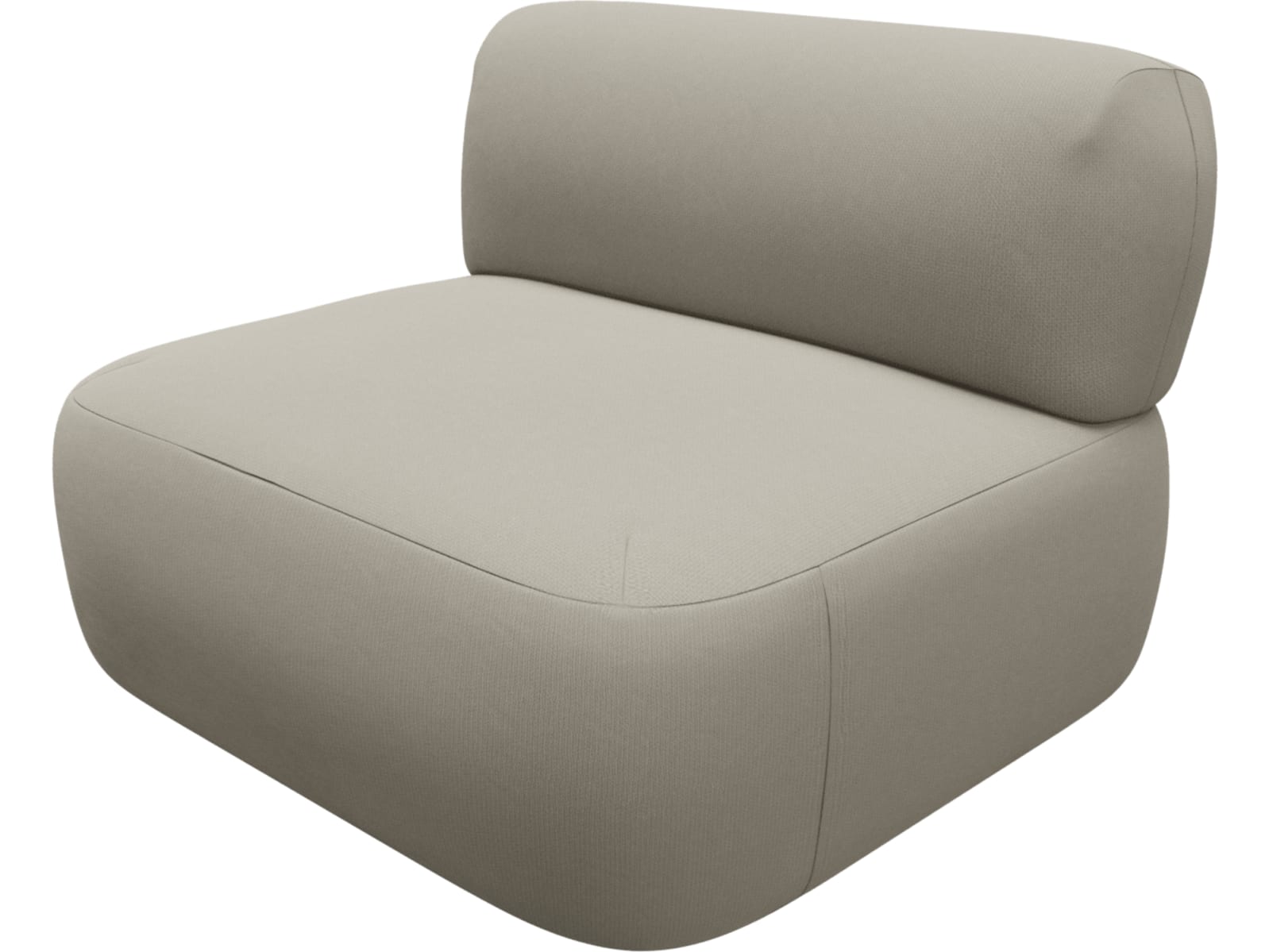 Beckett Plaza Natural Sofa Module Armless color Plaza Natural