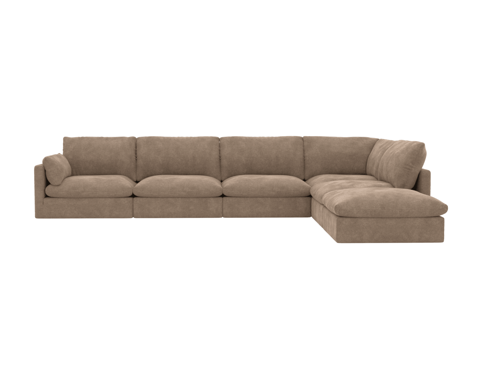 Willow Tribute Walnut Modular Sofa - 6 Seater RAF Terminal color Tribute Walnut