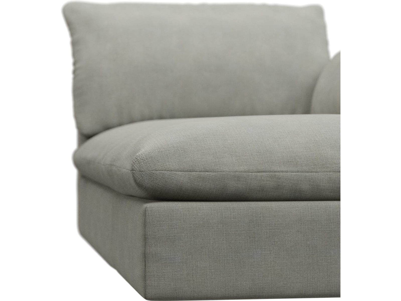 Willow Toorak Pebble Chaise Right Arm Facing Sofa Module color Toorak Pebble