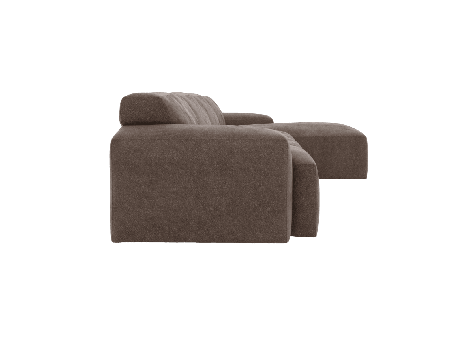 Copenhagen Muse Mink Chaise Sofa - 4 Seater color Muse Mink