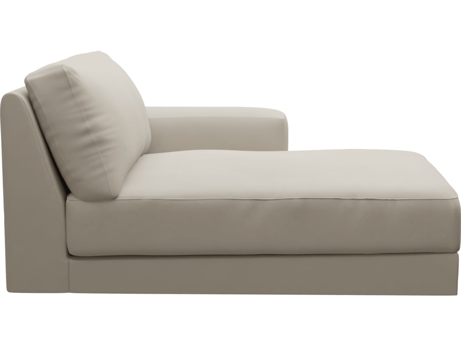 Monica Isla Sea Pearl Right Arm Facing Chaise Module color Isla Sea Pearl
