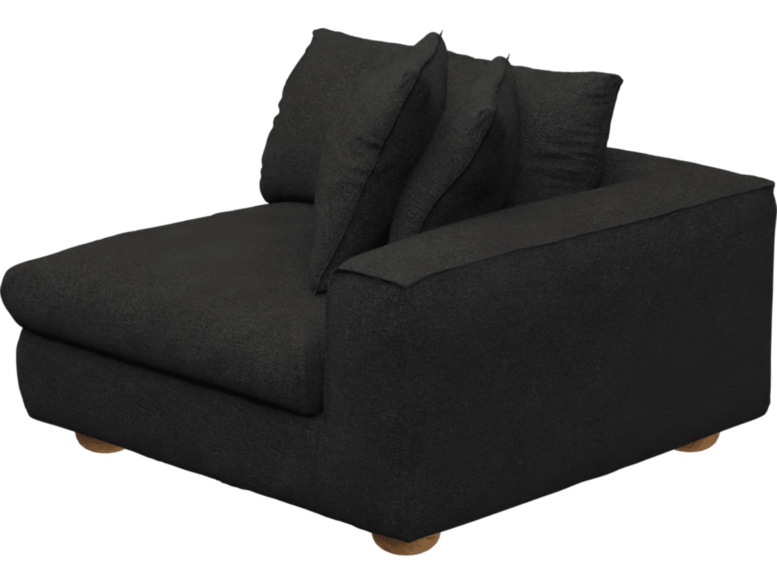 Tully California Charcoal Right Arm Facing Chair Module color California Charcoal