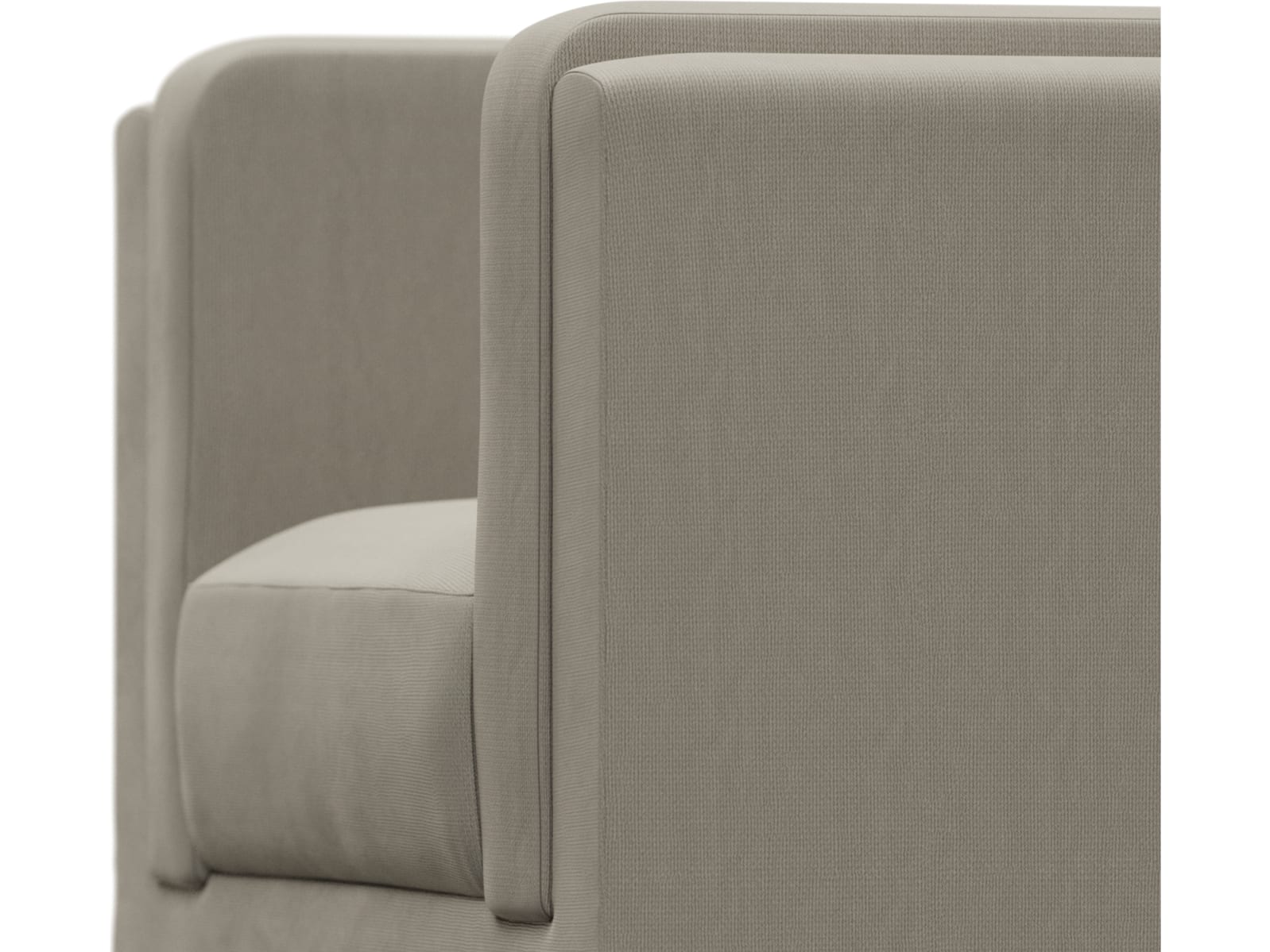 Hayes Plaza Natural Armchair color Plaza Natural