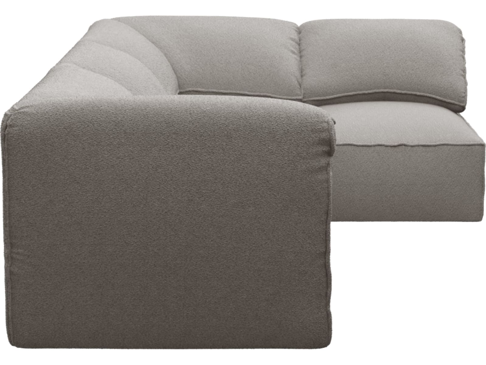 Kai Boucle Pumice Modular Sofa - 4 Seater color Boucle Pumice