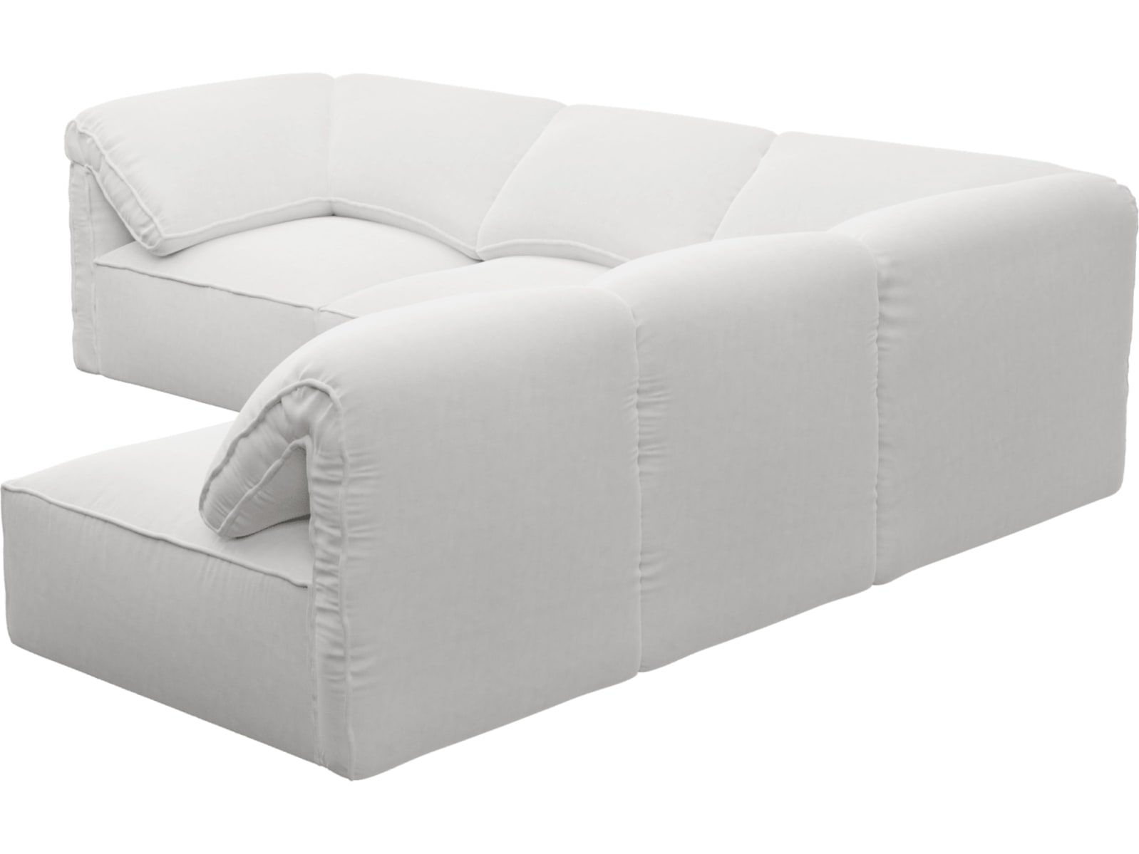Kai Muse Frost Modular Sofa - 5 Seater color Muse Frost