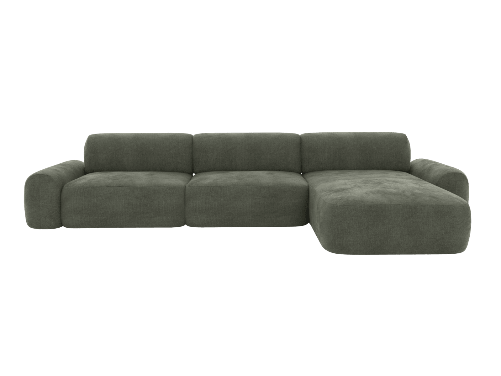 Beckett Tribute Dark Jade Modular Chaise Sofa - 3 Seater color Tribute Dark Jade