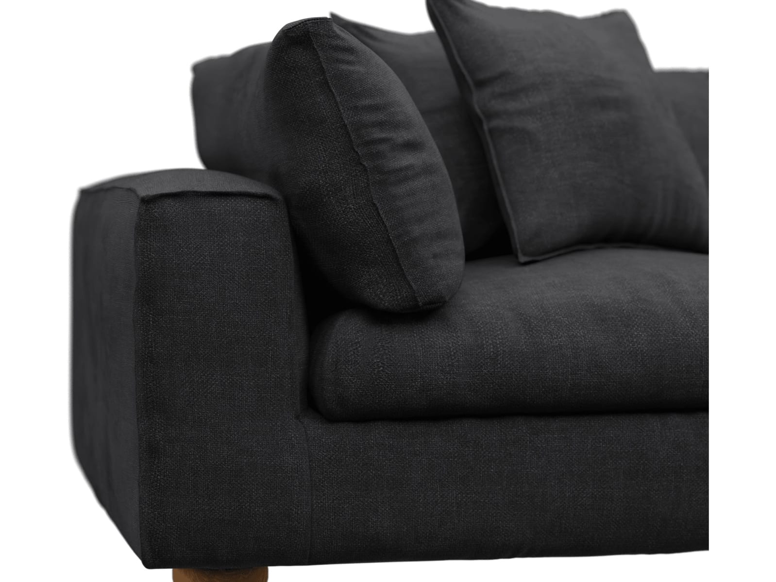 Tully Plaza Flint Grey Corner Sofa Chair Module color Plaza Flint Grey